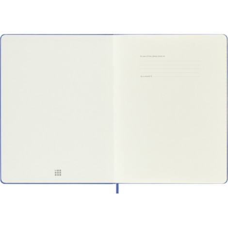 Notes MOLESKINE Classic XL (19x25 cm) w linie, twarda oprawa, hydrangea blue, 192 strony, niebieski