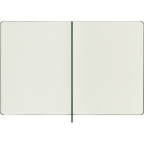 Notes MOLESKINE Classic XL (19x25cm) w kratkę, twarda oprawa, myrtle green, 192 strony, zielony