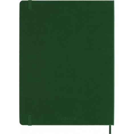 Notes MOLESKINE Classic XL (19x25cm) w kratkę, twarda oprawa, myrtle green, 192 strony, zielony