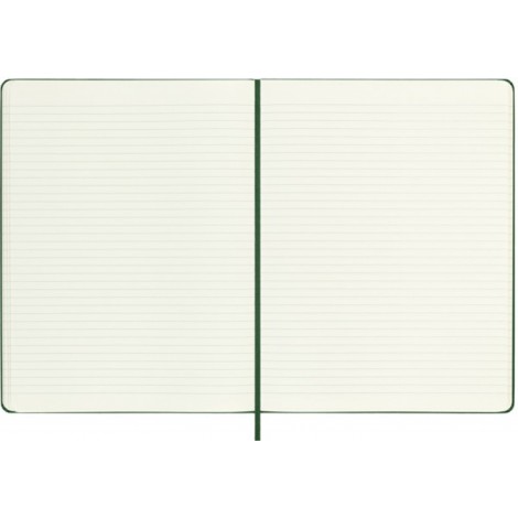 Notes MOLESKINE Classic XL (19x25cm) w linie, twarda oprawa, myrtle green, 192 strony, zielony