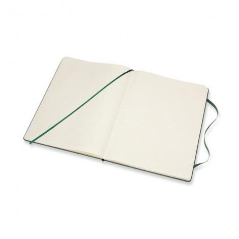 Notes MOLESKINE Classic XL (19x25cm) w linie, twarda oprawa, myrtle green, 192 strony, zielony