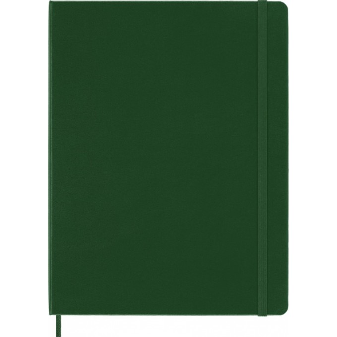 Notes MOLESKINE Classic XL (19x25cm) w kropki, twarda oprawa, myrtle green, 192 strony, zielony