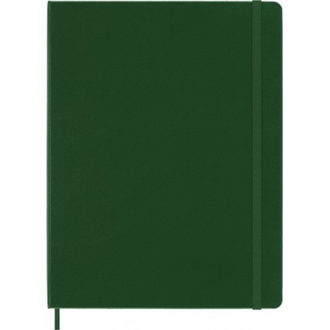 Notes MOLESKINE Classic XL (19x25cm) w kropki, twarda oprawa, myrtle green, 192 strony, zielony