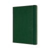 Notes MOLESKINE Classic XL (19x25cm) w kropki, twarda oprawa, myrtle green, 192 strony, zielony