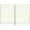 Notes MOLESKINE Classic XL (19x25cm) w kropki, twarda oprawa, myrtle green, 192 strony, zielony