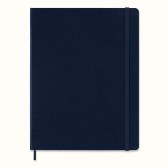 Notes MOLESKINE Classic XL (19x25cm) w linie, twarda oprawa, sapphire blue, 192 strony, niebieski