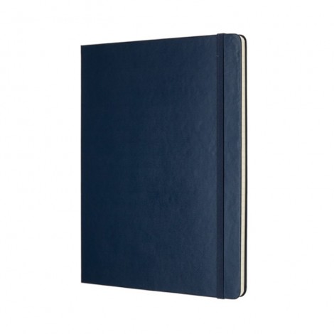 Notes MOLESKINE Classic XL (19x25cm) w linie, twarda oprawa, sapphire blue, 192 strony, niebieski