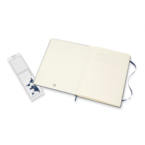 Notes MOLESKINE Classic XL (19x25cm) w linie, twarda oprawa, sapphire blue, 192 strony, niebieski