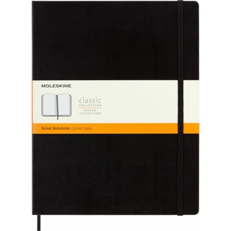 Notes MOLESKINE Classic XXL (21,6x27,9 cm) w linie, twarda oprawa, 192 strony, czarny