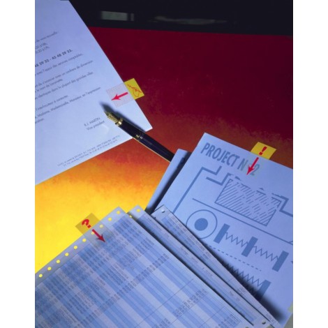 Zakładki indeksujące POST-IT® z nadrukiem „ręka+ołówek” (680-31), PP, 25,4x43,2mm, 50 kart.