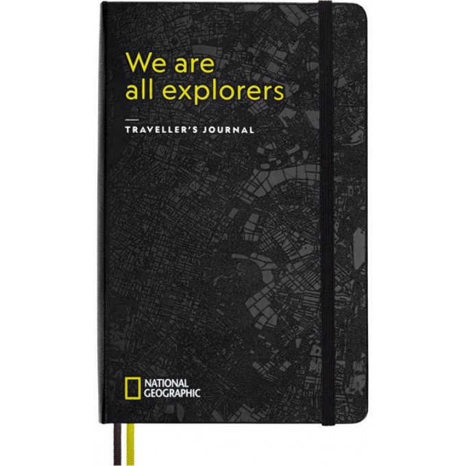Notes MOLESKINE Passion Journal Travellers National Geographic, 400 stron, szary