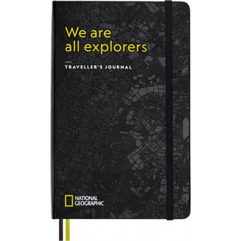 Notes MOLESKINE Passion Journal Travellers National Geographic, 400 stron, szary