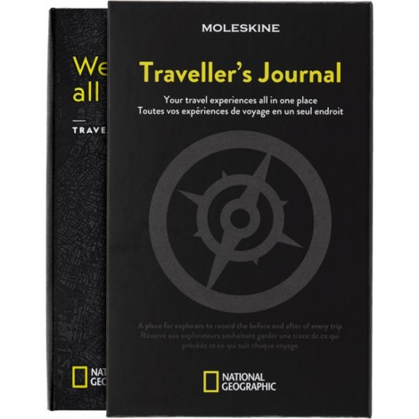 Notes MOLESKINE Passion Journal Travellers National Geographic, 400 stron, szary
