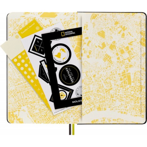 Notes MOLESKINE Passion Journal Travellers National Geographic, 400 stron, szary