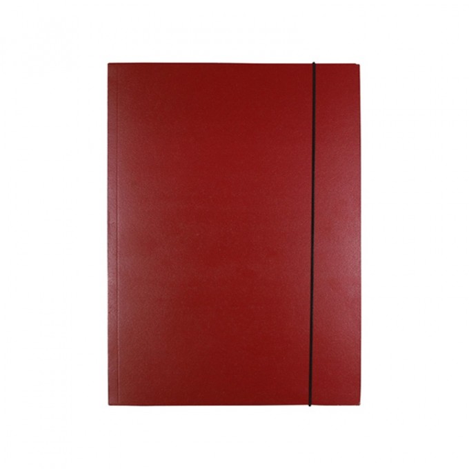 Teczka z gumką OFFICE PRODUCTS Natura, karton/lakier, A4, 300gsm, 3-skrz., mix kolorów