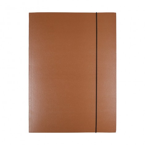 Teczka z gumką OFFICE PRODUCTS Natura, karton/lakier, A4, 300gsm, 3-skrz., mix kolorów