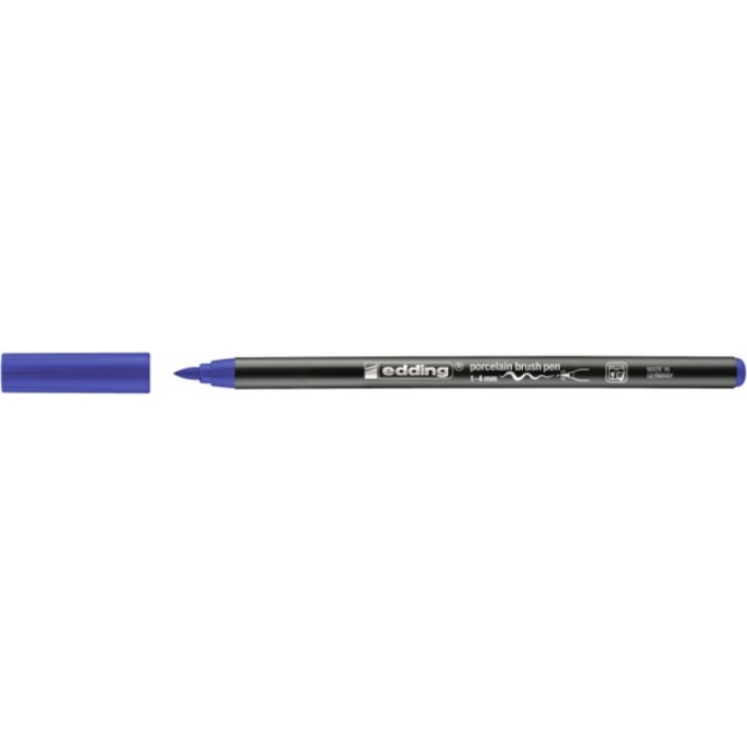 Pisak do porcelany e-4200 EDDING, 1-4 mm, niebieski