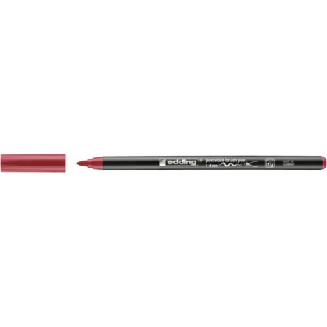 Pisak do porcelany e-4200 EDDING, 1-4 mm, karminowy