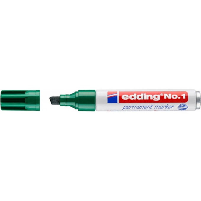 Marker permanentny no.1 EDDING, 1-5mm, zielony