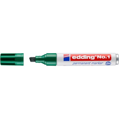 Marker permanentny no.1 EDDING, 1-5mm, zielony