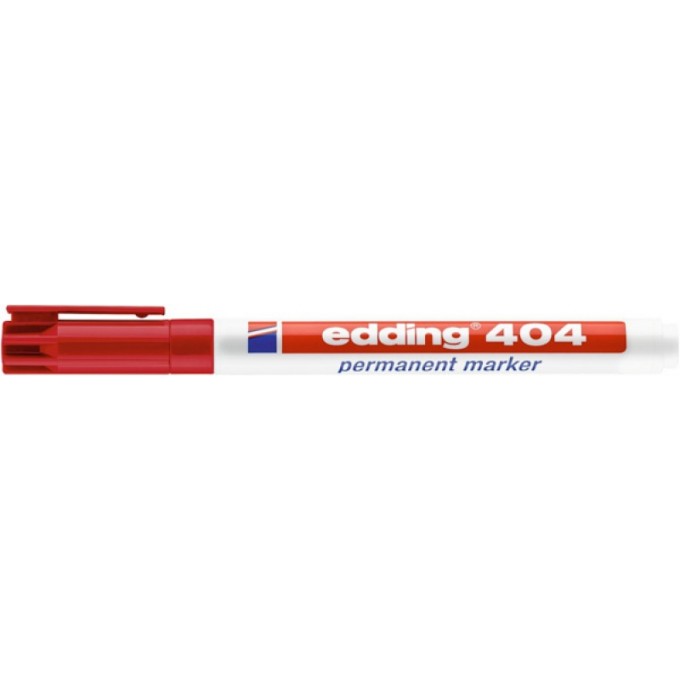 Marker permanentny e-404 EDDING, 0,75 mm, czerwony