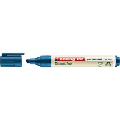 Marker permanentny e-22 EDDING ecoLine, 1-5 mm, niebieski