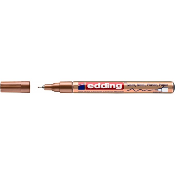Marker olejowy e-780 EDDING, 0,8 mm, miedziany