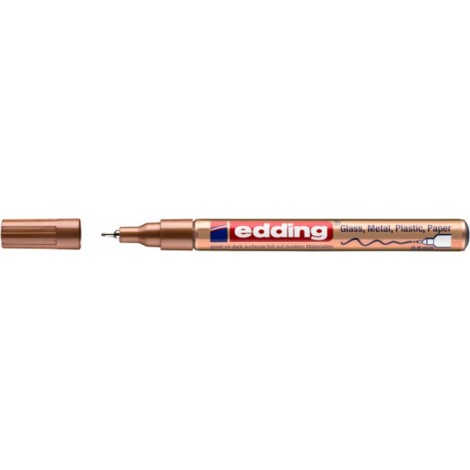 Marker olejowy e-780 EDDING, 0,8 mm, miedziany
