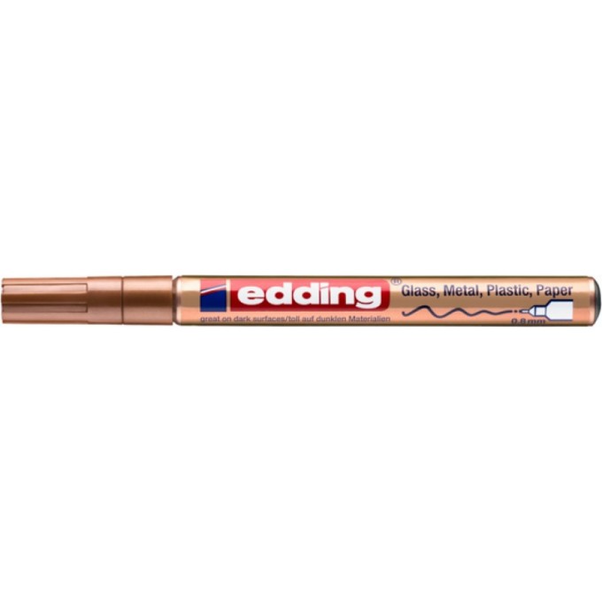 Marker olejowy e-780 EDDING, 0,8 mm, miedziany