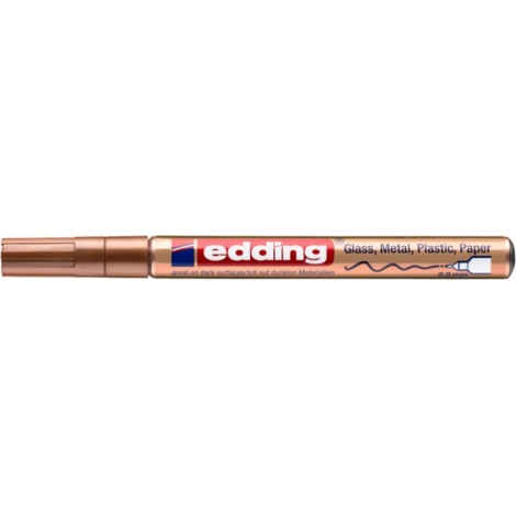 Marker olejowy e-780 EDDING, 0,8 mm, miedziany