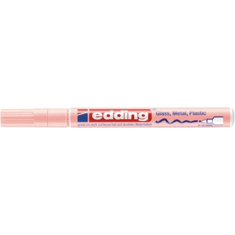 Marker olejowy połyskujący e-751 EDDING, 1-2 mm, pastelowy róż
