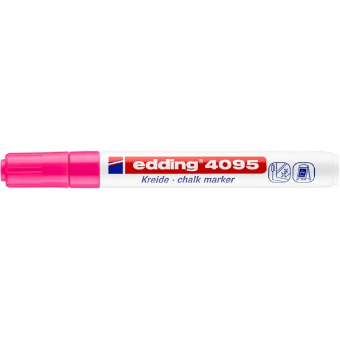 Marker kredowy e-4095 EDDING, 2-3 mm, różowy neonowy