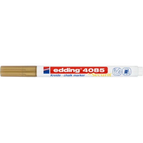 Marker kredowy e-4085 EDDING, 1-2 mm, złoty
