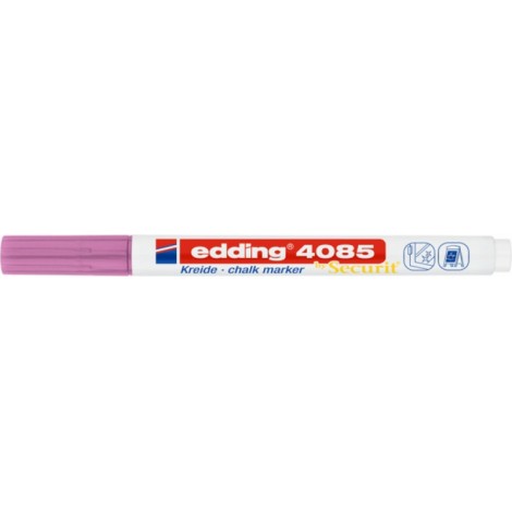 Marker kredowy e-4085 EDDING, 1-2 mm, metaliczny różowy