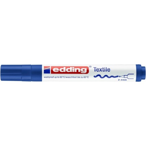 Marker tekstylny e-4500 EDDING, 2-3 mm, niebieski