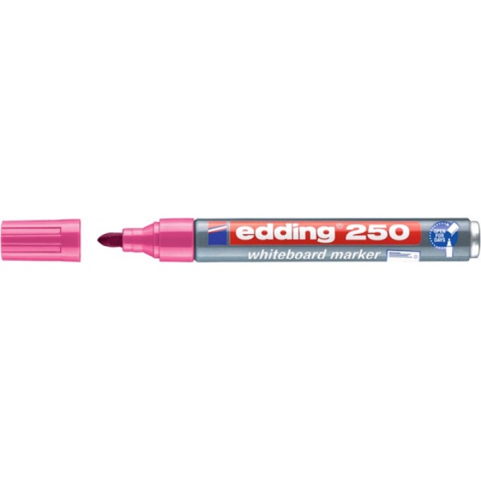 Marker do tablic suchościeralnych e-250 EDDING, 1,5-3 mm, różowy