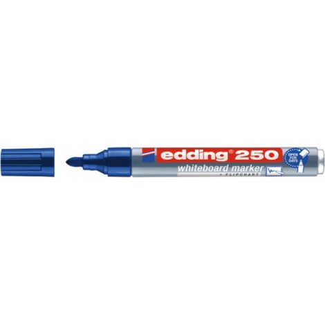 Marker do tablic suchościeralnych e-250 EDDING, 1,5-3 mm, niebieski