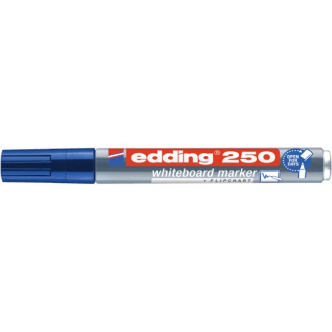 Marker do tablic suchościeralnych e-250 EDDING, 1,5-3 mm, niebieski