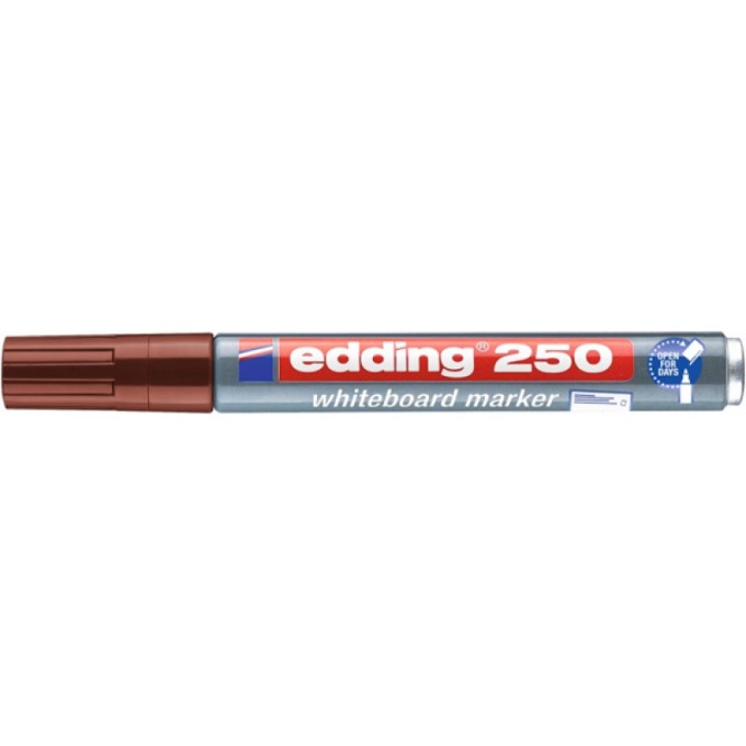 Marker do tablic suchościeralnych e-250 EDDING, 1,5-3 mm, brązowy