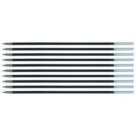 Wkład do długopisu żelowo-fluidowego Q-CONNECT 0,5mm, czarny, 10szt.
