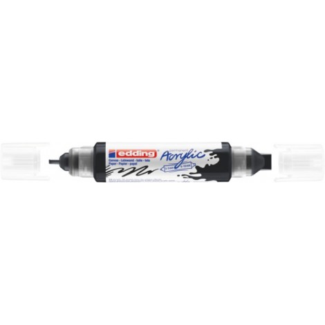 Marker akrylowy 3D e-5400 EDDING, podwójny, 2-3 mm, 5-10 mm, matowy czarny