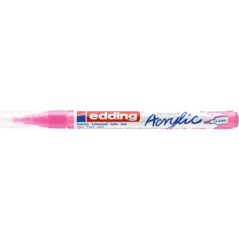 Marker akrylowy e-5300 EDDING, 1-2 mm, różowy neonowy