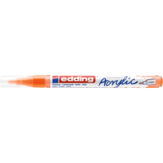 Marker akrylowy e-5300 EDDING, 1-2 mm, pomarańczowy neonowy