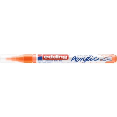 Marker akrylowy e-5300 EDDING, 1-2 mm, pomarańczowy neonowy