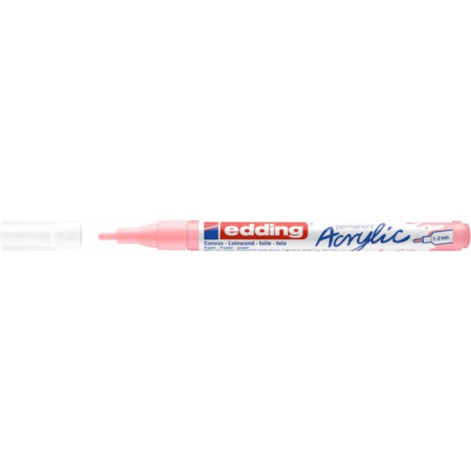 Marker akrylowy e-5300 EDDING, 1-2 mm, matowy fiołkowy róż