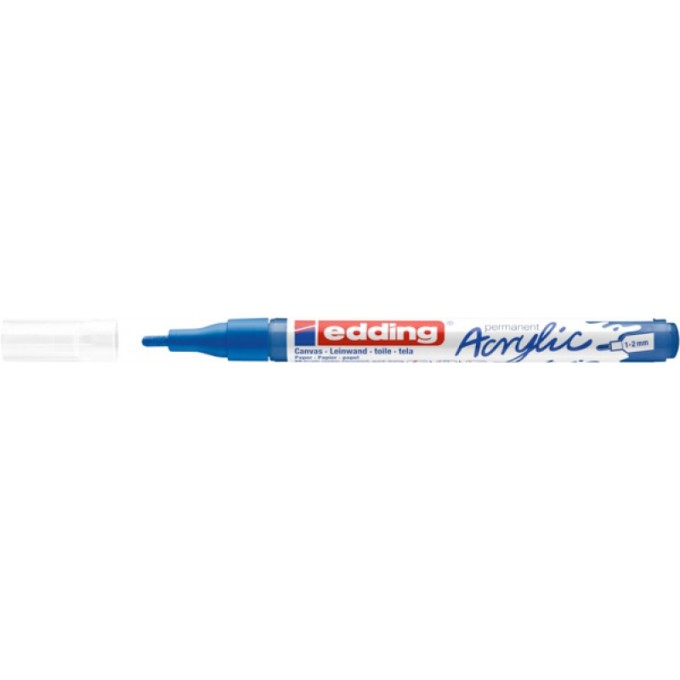 Marker akrylowy e-5300 EDDING, 1-2 mm, matowy błękit gencjanowy