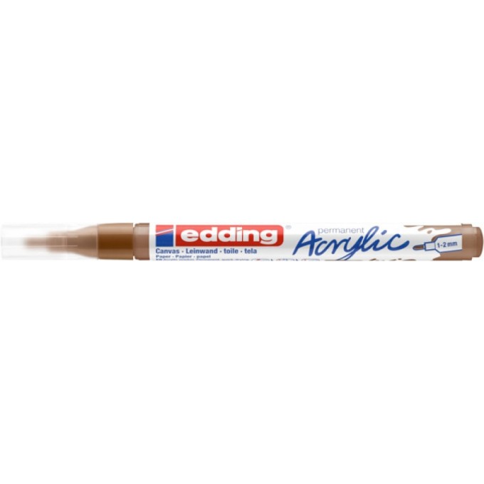 Marker akrylowy e-5300 EDDING, 1-2 mm, matowa leszczyna