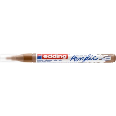 Marker akrylowy e-5300 EDDING, 1-2 mm, matowa leszczyna