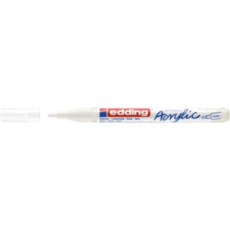 Marker akrylowy e-5300 EDDING, 1-2 mm, matowa biel