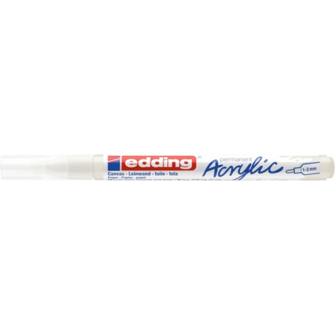 Marker akrylowy e-5300 EDDING, 1-2 mm, matowa biel